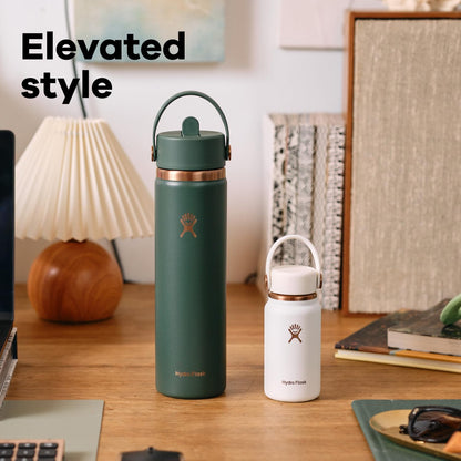 Hydro Flask Micro Bottle - Insulated Mini Leak Proof Flask for Purse or Pocket in 6.7 Oz Forest Green Arc