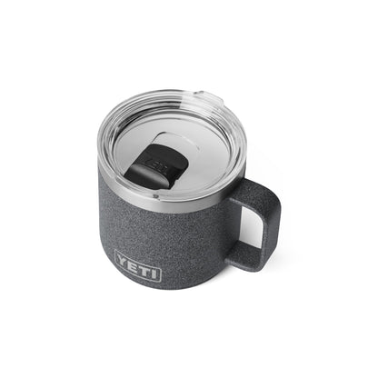 YETI Rambler 14 oz Ceramic Lined Stackable Mug, Cape Taupe | Double-Wall Vacuum Insulated, Stainless Steel with MagSlider Lid