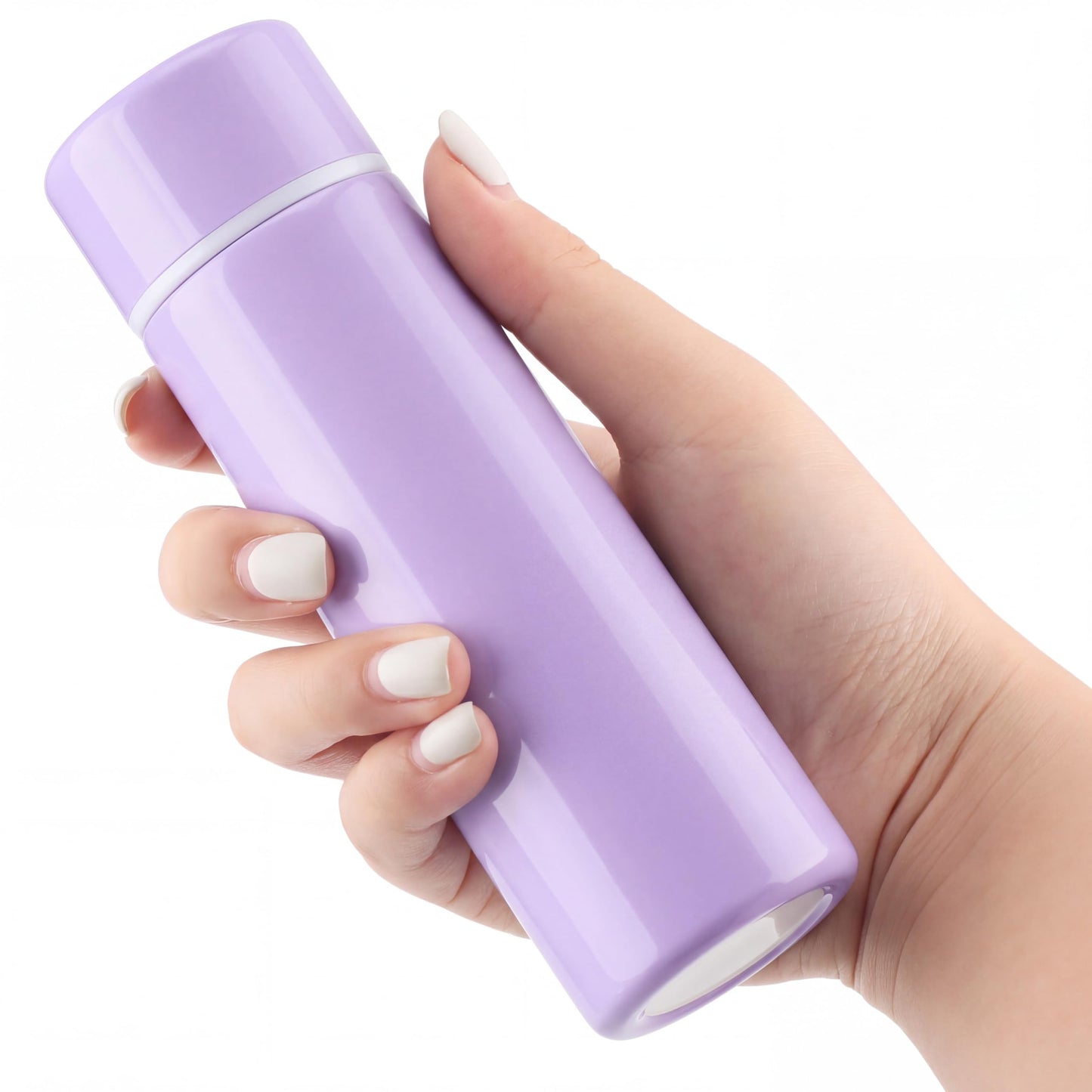 Vesici 4 Pack Mini Insulated Stainless Water Bottle,Silver | 4.4 oz Small Insulated Flask, for Purse Leak Proof Pocket, Keeps Drink Cold and Hot, for Women Kids Lunch Bag Coffee Travel