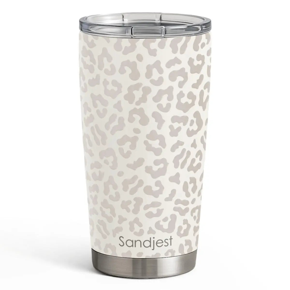 SANDJEST 20oz Stylish Botanical Daisies Insulated Stainless Steel Coffee Flask - Portable, Leakproof, Double-Wall Keeps Coffee Cozy Longer, Cup Holder Friendly, Reusable, Gym-to-Office Use, Iced or Hot Ready, Gift for Her