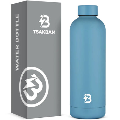 Insulated Water Bottle with Lid, 25 oz Reusable Leak-Proof Travel Mug, Metal Stainless Steel Portable Travel Cup for Sports, Gym, Outdoor