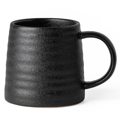 15.5oz Large Heavyweight Ceramic Mug, Reactive (Light Green) | 15.5oz Medium-Large, Heavy Weighted Stoneware, Reactive Transmutation Glaze, Microwave & Dishwasher Safe, Gift Box