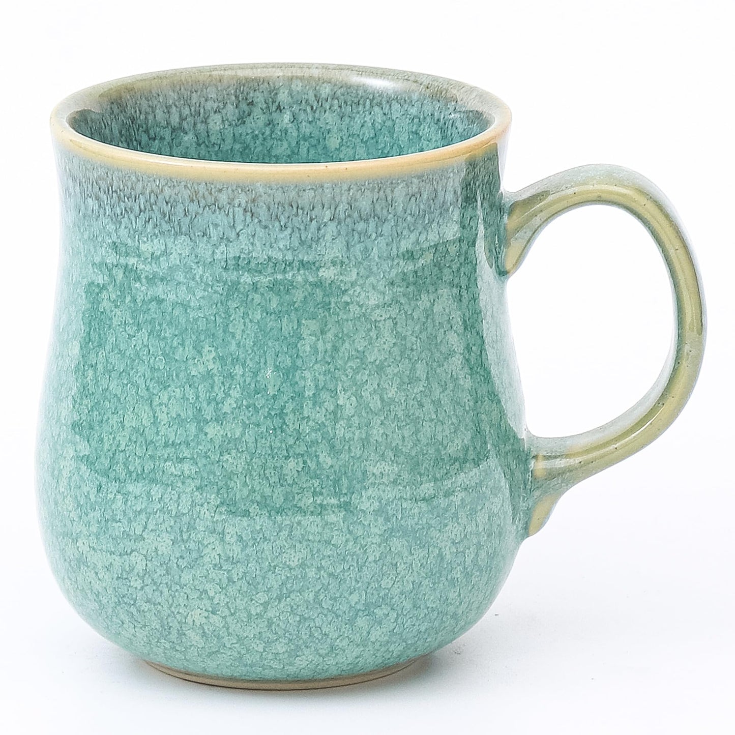 21 oz Large Ceramic Coffee Mugs, Handmade Tea Cups with Handle | Pottery Mug Handmade for Office and Home, for Men and Women, Dishwasher and Microwave Safe, Great Gift, Orange