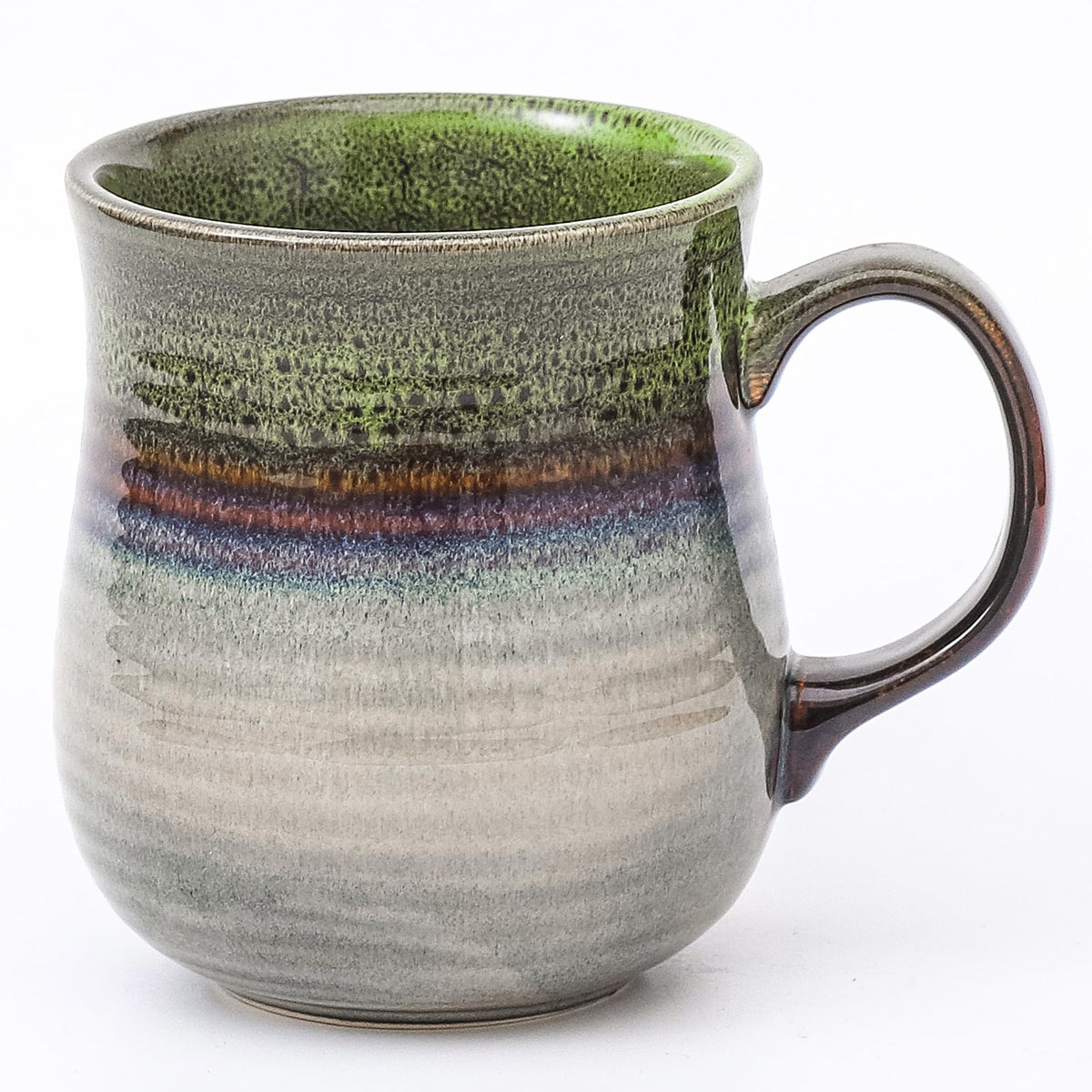 21 oz Large Ceramic Coffee Mugs, Handmade Tea Cups with Handle | Pottery Mug Handmade for Office and Home, for Men and Women, Dishwasher and Microwave Safe, Great Gift, Orange