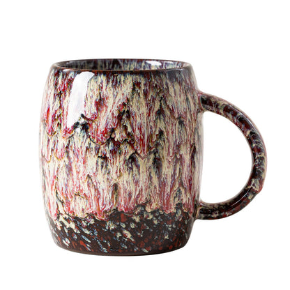Midnight Blue Ceramic Coffee Mug 15oz - Handcrafted Artisan Mug with Large Handle for Comfort, Unique Birthday Gift for Him/Her, Office Desk Essential, Safe for Dishwasher