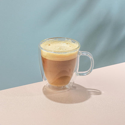 JoyJolt Savor Double Wall Insulated Glasses - Coffee Mugs (Set of 2) - 13.5-Ounces