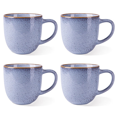 AmorArc 12oz Coffee Mugs, Ceramic Coffee Mugs set of 6 for Man, Woman, Dad, Mom, Modern Coffee Mugs with handle for Latte/Cappuccino/Milk/Cocoa. Dishwasher&Microwave Safe, Cappuccino