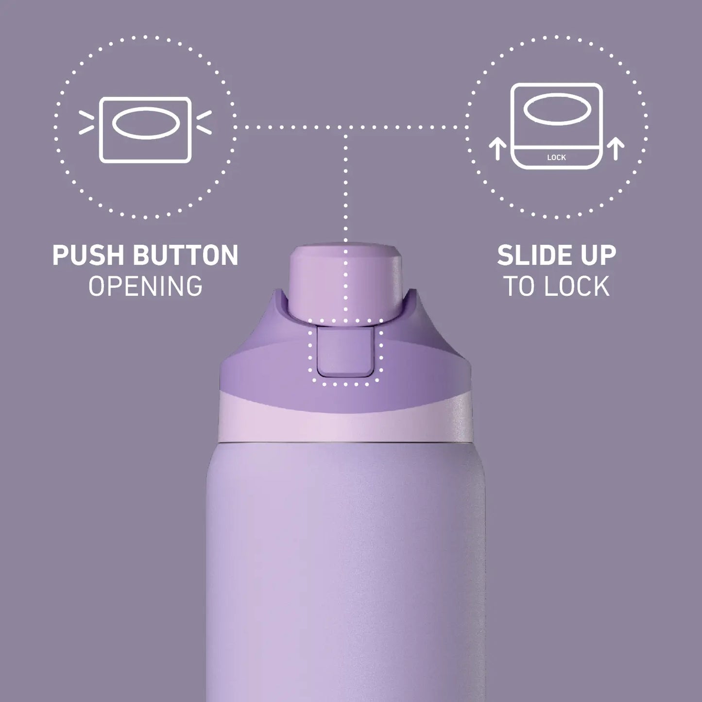 Hydrapeak Oasis 32oz Insulated Water Bottle 100% Leak Proof Stainless Steel Tumbler Cup Portable Drinkware Flask Mug