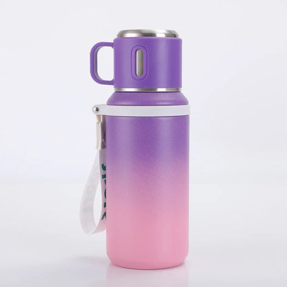 29 oz Stainless Steel Insulated Durable Water Bottle with Carry Strap, Portable Travel Flask for Hot and Cold Drinks, Outdoor Drinkware for Camping, Cycling, Home, and Office, Insulated Water Bottles #GLOBAL PICKS