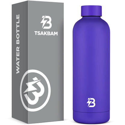 Insulated Water Bottle with Lid, 25 oz Reusable Leak-Proof Travel Mug, Metal Stainless Steel Portable Travel Cup for Sports, Gym, Outdoor